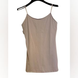 No Boundaries Gray Tank Top With Shelf Bra